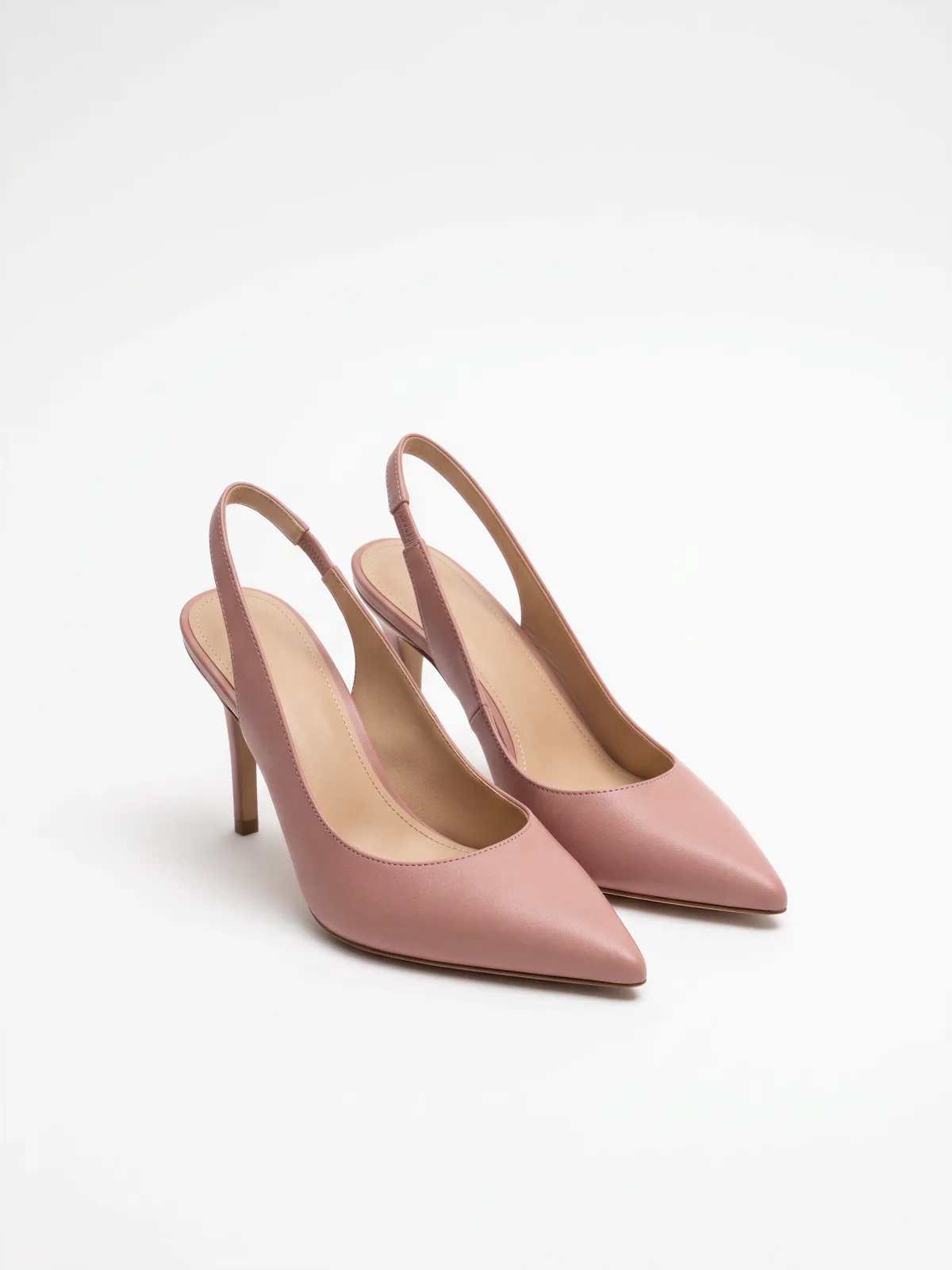 Shoes from Elements: a pair of pink slingback heels