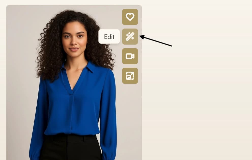 Open a generated image in Edit