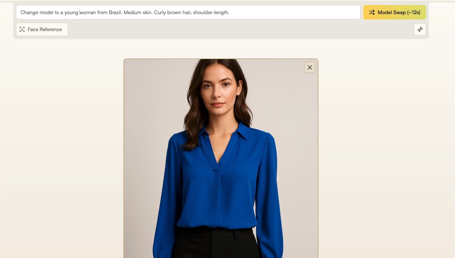 Prompt to guide skin tone and style